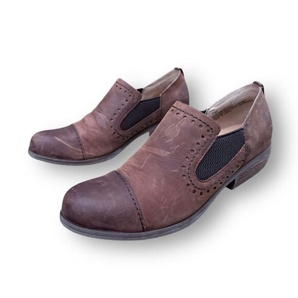 Kork’s by Kork-Ease Whiskey Brown Leather Ankle Booties shoes Women’s size 7 - Picture 9 of 16